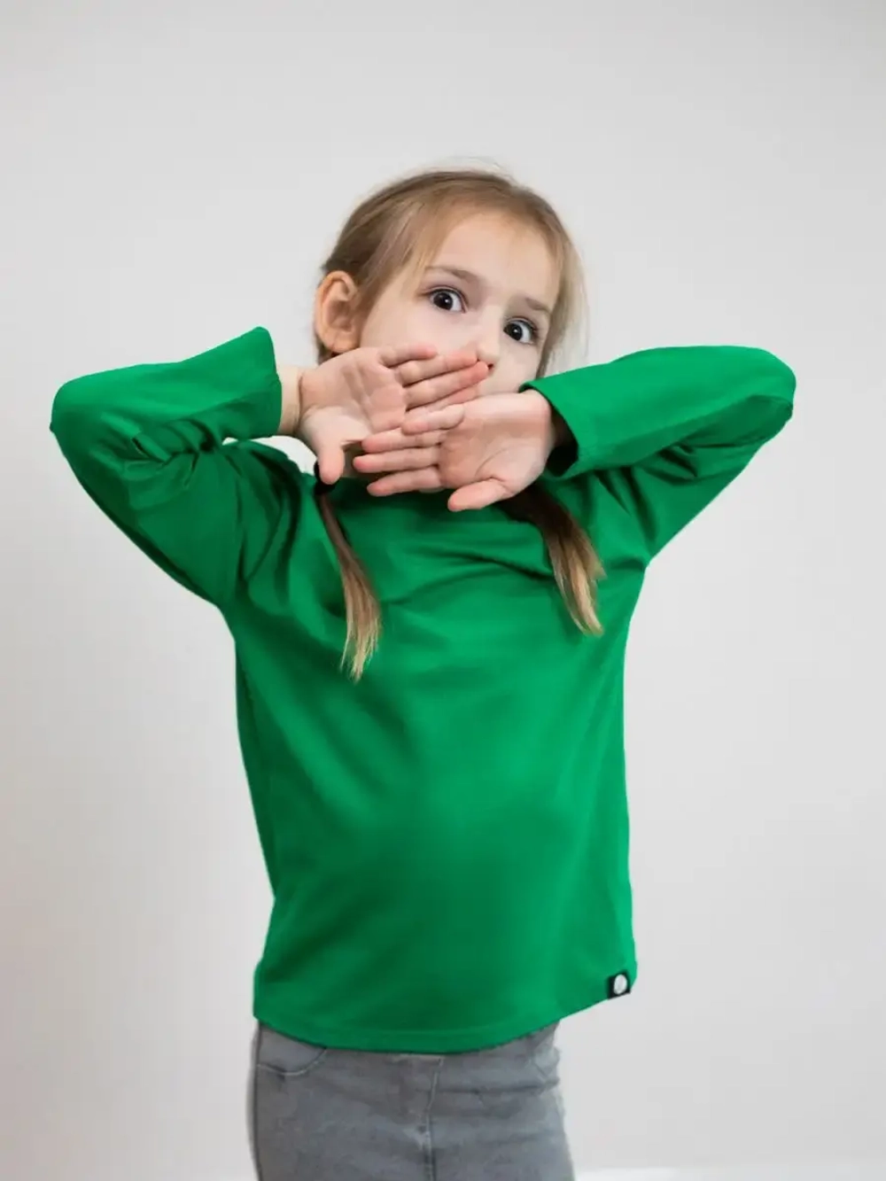 Лонгслив базовый для девочки