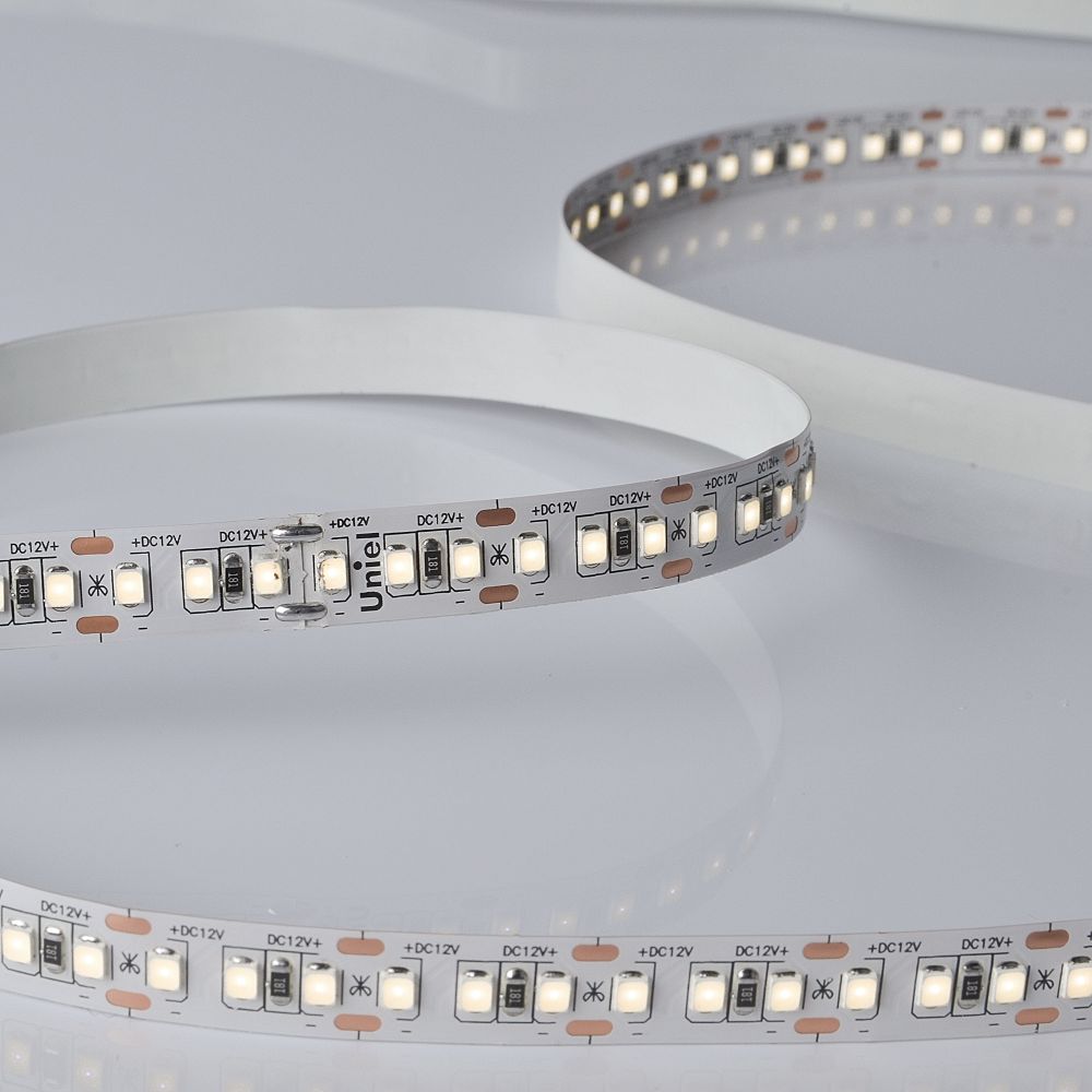ULS-M14-2835-168LED-m-10mm-IP20-DC12V-14W-m-5M-4000K PROFI Гибкая светодиодная лента на самоклеящейся основе. Катушка 5м. в герметичной упаковке. Белый свет4000К. ТМ Uniel.