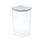 Емкость для сыпучих продуктов квадратная 1,9л, Смоки