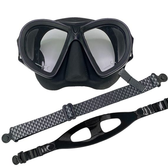 Маска Scorpena M3 с двумя ремешками черная