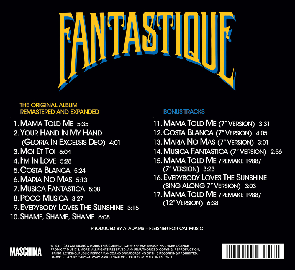 CD: Fantastique — «Fantastique» (1982/2024) [Expanded Edition]