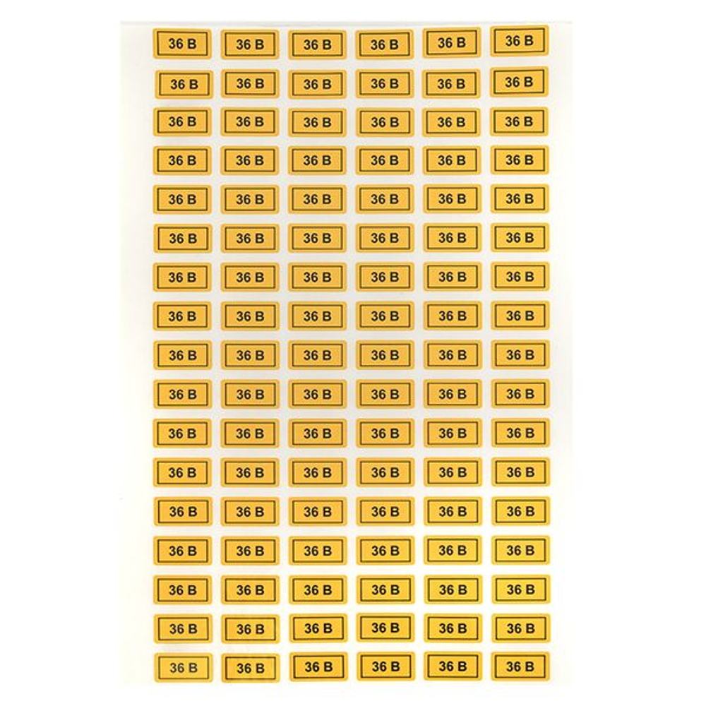 Наклейка "36В" (10x15) EKF PROxima (100.00 шт.)