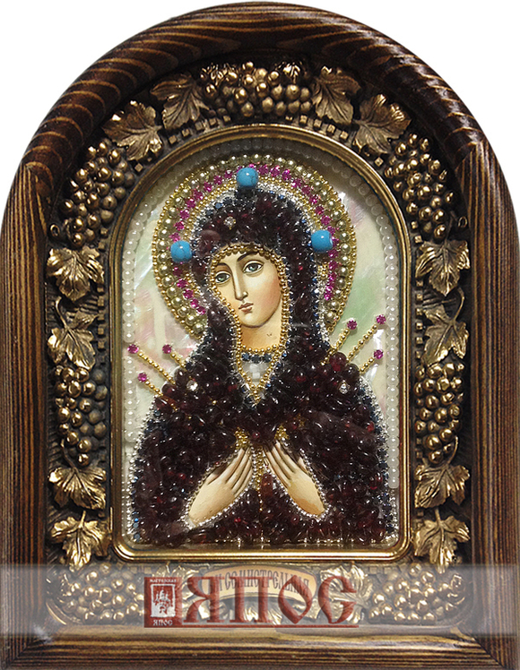 Икона Пресвятая Богородица Семистрельная бисер