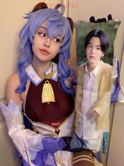 Мини дакимакура Мин Юнги Шуга (Агуст Ди) из БТС | BTS арт. M1089, 60х20 см