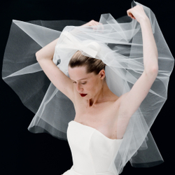 Фата с объемным бантом "Стрекоза"