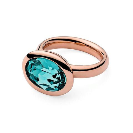Кольцо Qudo Tivola Light Turquoise 18 мм 631785/17.8 BL/RG размер 17,8