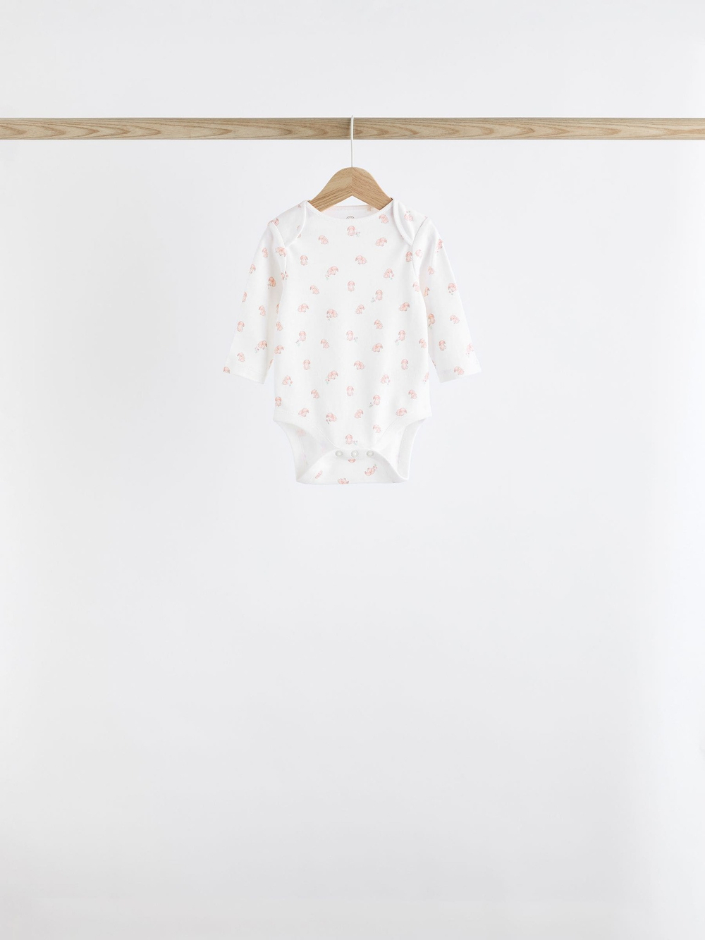 Боди с длинным рукавом для малышей Next K79-554, 7 шт., Белый, Розовый