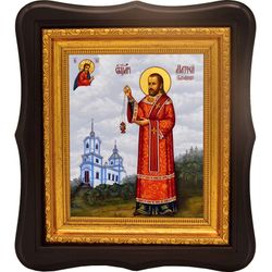 Матфей Казарин священномученик. Икона на холсте.
