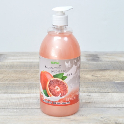 Крем-мыло жидкое универсальное 0,9л ПЭТ "Красный апельсин" с дозатором
