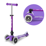Самокат Mini Micro Deluxe складной LED сиреневый