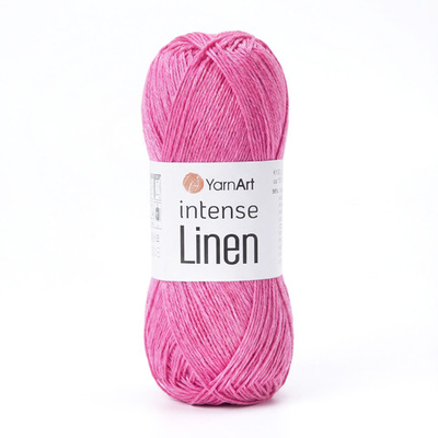 Пряжа YarnArt Intense Linen, Ярко-розовый