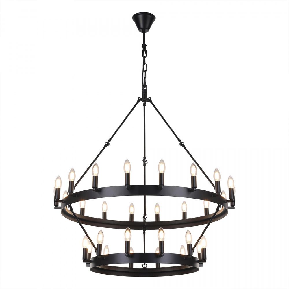 Citilux Смитсон CL470230 Люстра замковая подвесная Чёрная