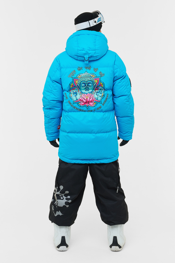 КУРТКА МУЖСКАЯ ПУХОВАЯ VIRUS BATZZILLA INDI С ПРИНТОМ БУДДА