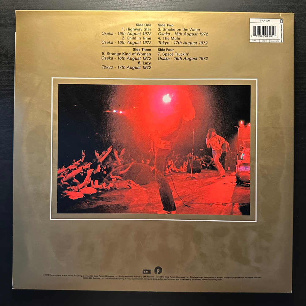 Deep Purple - Made In Japan 2LP (Англия 2000г.)