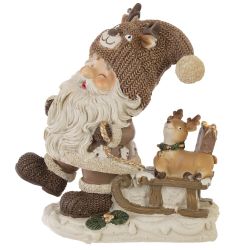 GAEM Фигурка декоративная "Дед Мороз", L11,5 W7 H12 см, 2в.