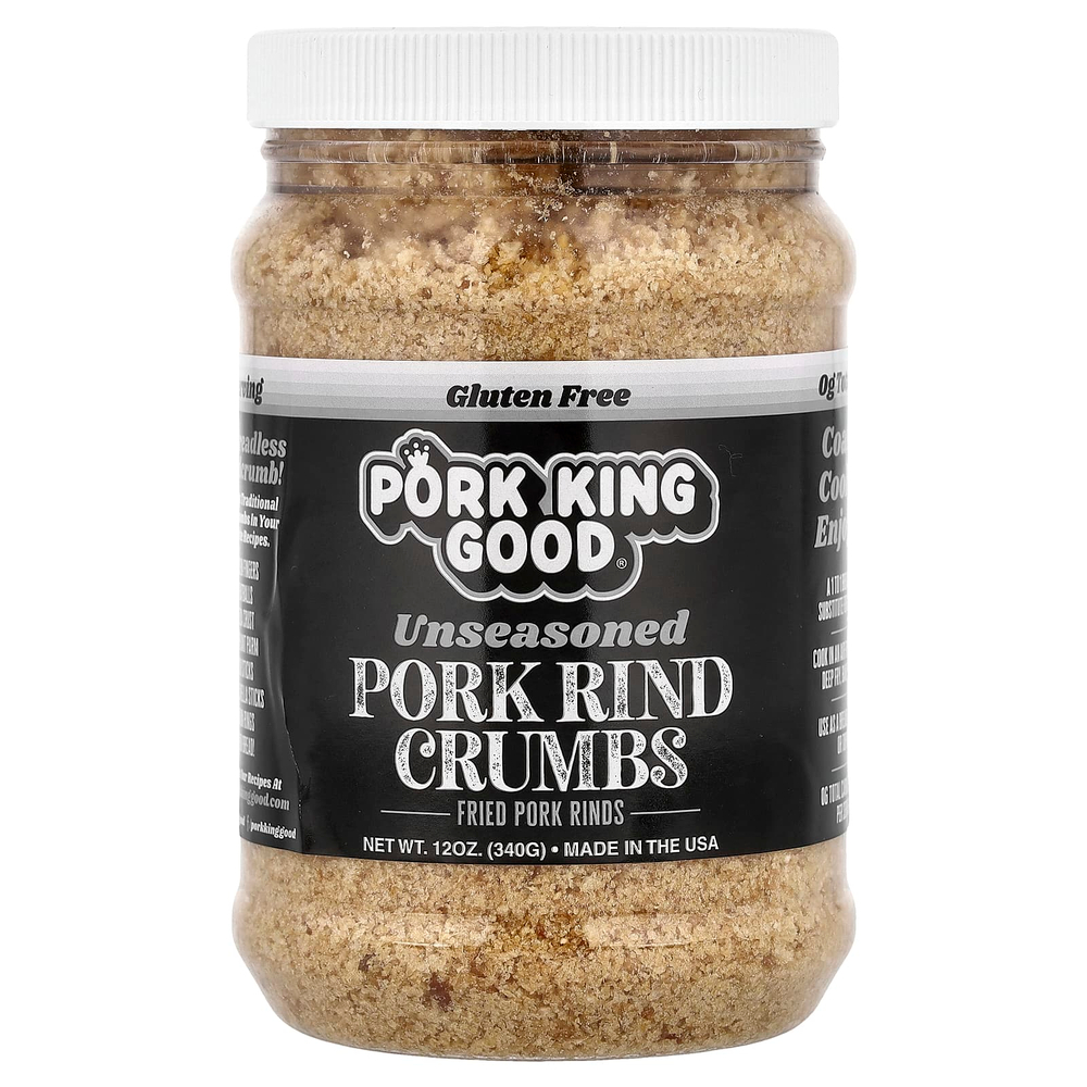Pork King Good, Крошка из свинины, без приправ, 340 г (12 унций)