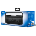 Портативная колонка SVEN PS-250BL, черный (10 Вт, Bluetooth, FM, USB, microSD, ручка, 2200мА*ч)