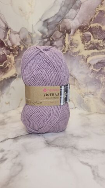 Набор пряжи для вязания Уютная Пехорка 100г х 5 шт Цвет: Розовая сирень 29