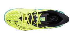 Мужские кроссовки теннисные Mizuno Wave Exceed Tour 6 CC - зеленый, желтый