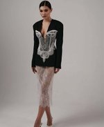 Жакет "Белоснежка", черный