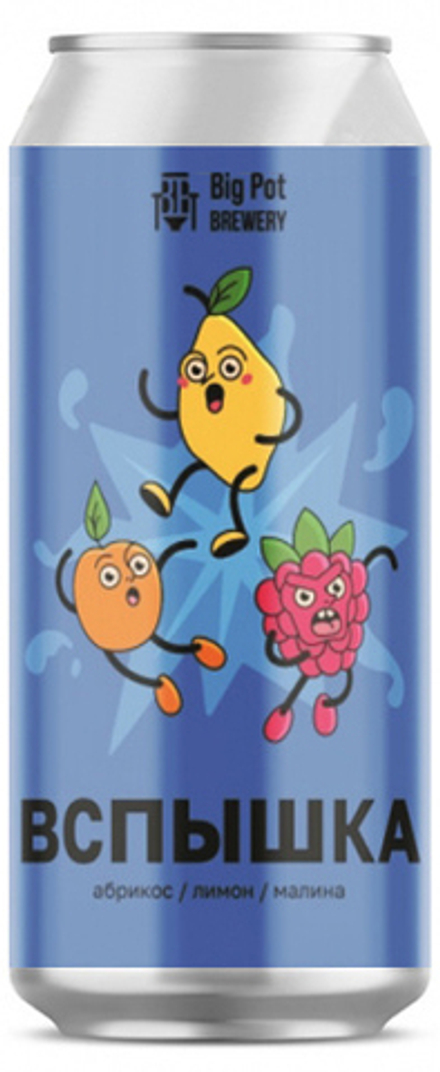Пиво Биг Пот Вспышка / Big Pot Vspishka 0.45 - банка