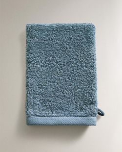 Zara Home - Мочалка из махрового хлопка, голубой, 15х20 см