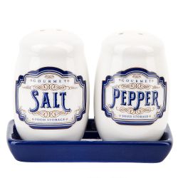 Набор для специй солонка/ перечница " " 11х5,5х9,5см (на керамической подставке)