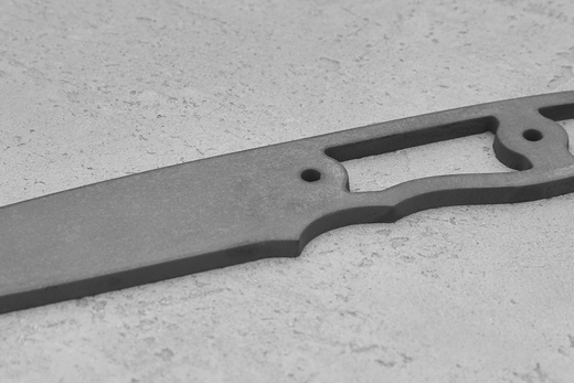 Заготовка для ножа, сталь M398 3,5мм. Модель "Алекс" с клинком 110мм, ТО 64-65HRC