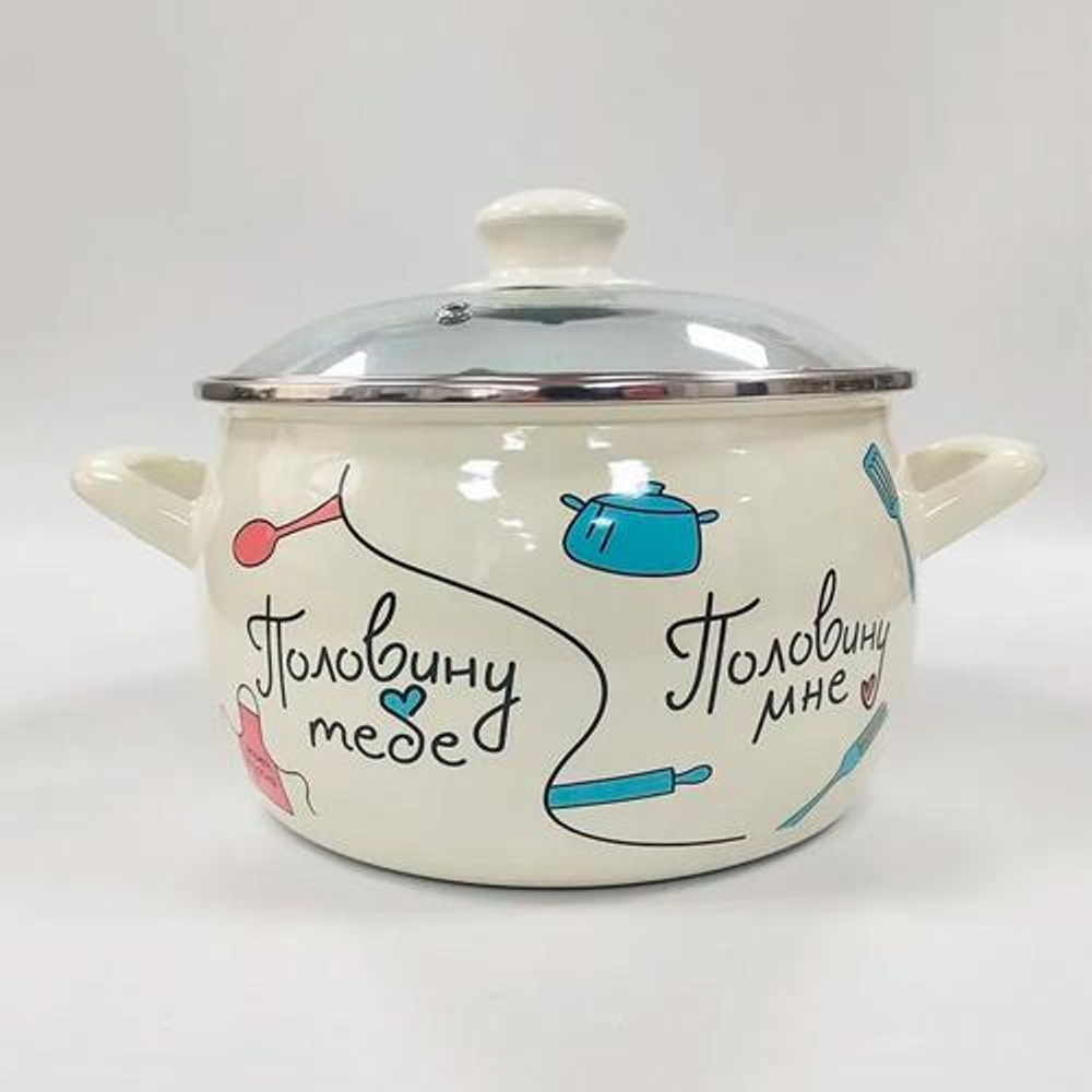 Глубокая кастрюля с стекл. крышкой  368451