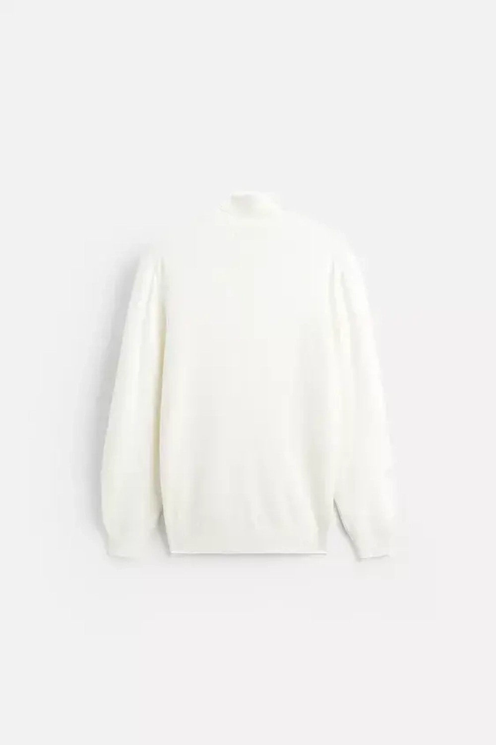 ZARA СВИТЕР ИЗ СМЕСОВОЙ ВИСКОЗЫ, ЖЕЛТОВАТО-БЕЛЫЙ