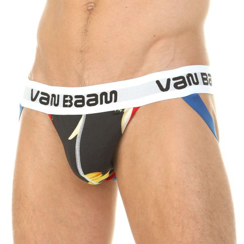 Мужские трусы джоки черные Van Baam 39810