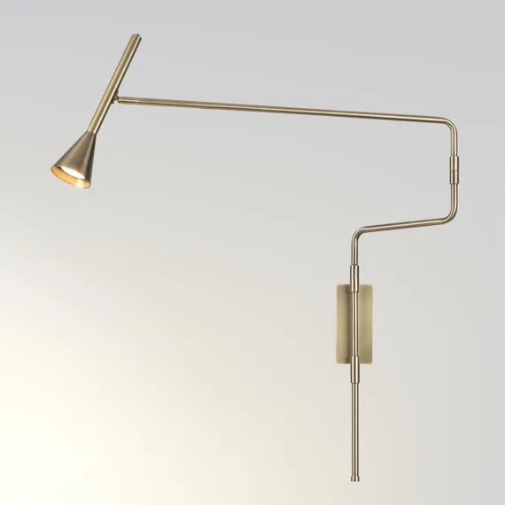 7032/1W HIGHTECH ODL25 677 Настенный светильник бронзов/металл/металл с выкл. IP20 LED GU10 9W  220V IZZY