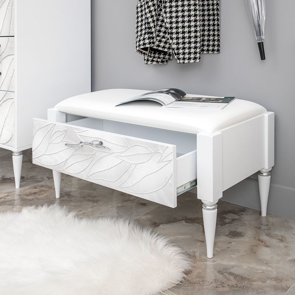 Банкетка Арт Айс Сильвер