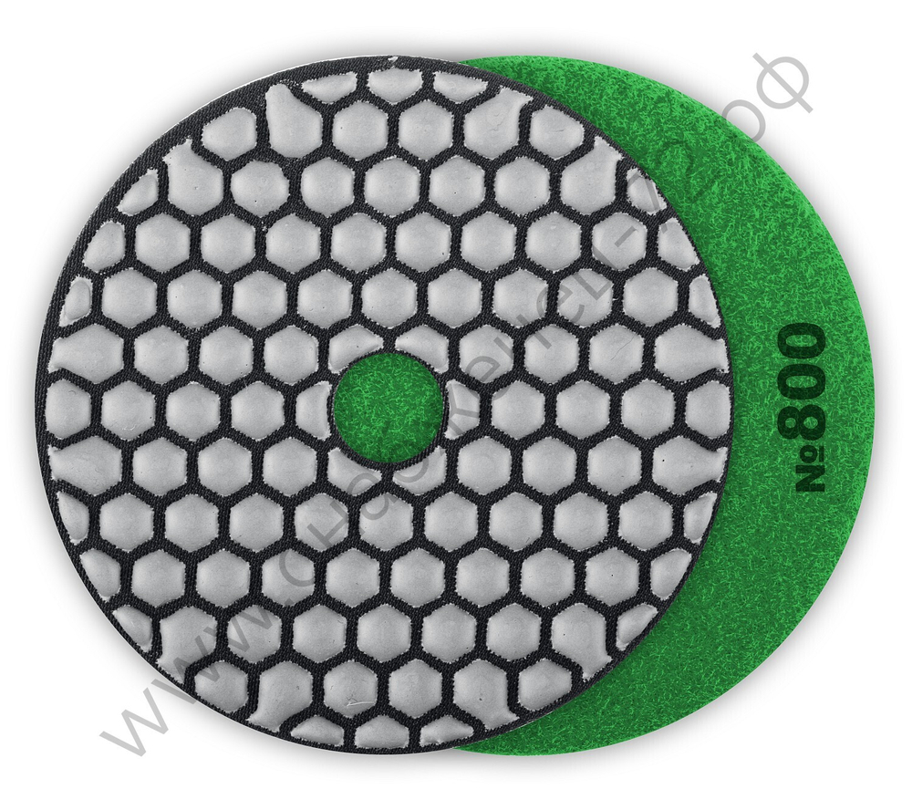 ЗУБР АГШК 100 мм, №800, сухое шлифование, Алмазный гибкий шлифовальный круг (29868-800)