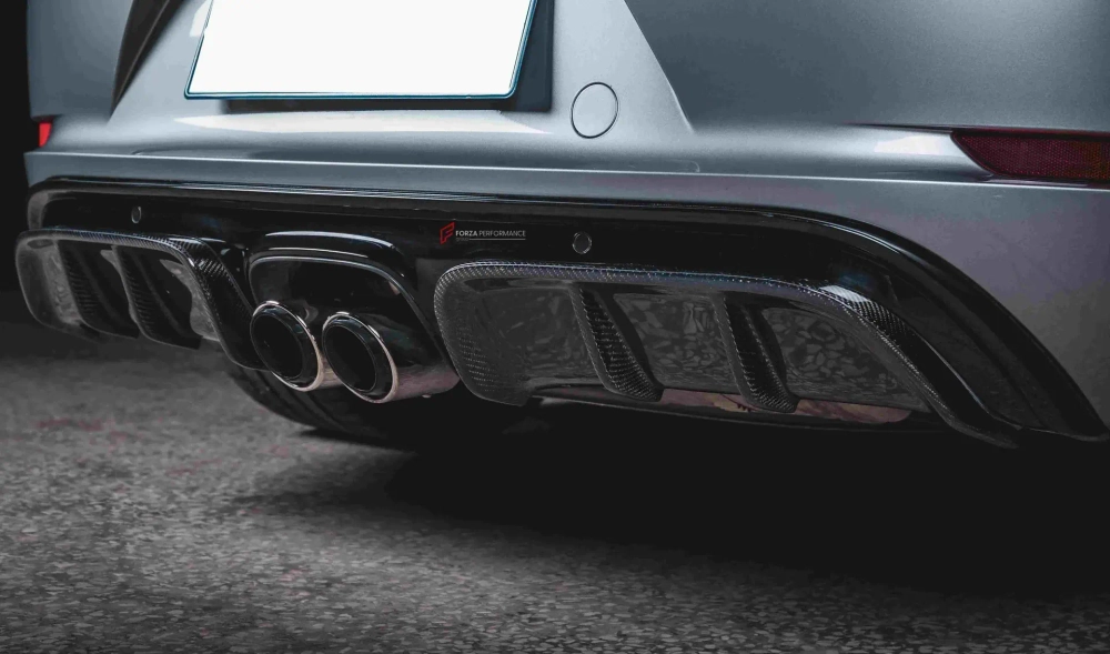 Карбоновая губа и диффузор для Porsche 718 982 Boxster/Cayman 2016+ Порше