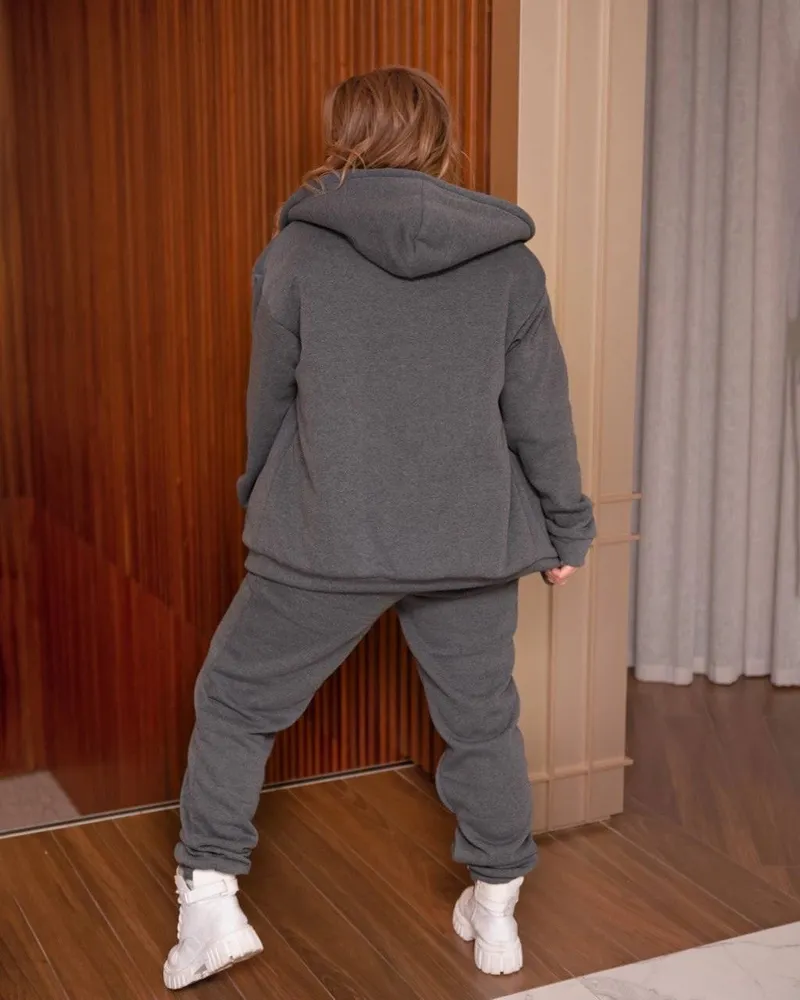 Костюм с мехом УК-043-1 Фабрика Моды