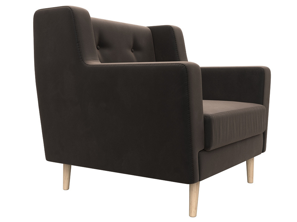 Кресло Брайтон, Коричневый, Велюр, 108868