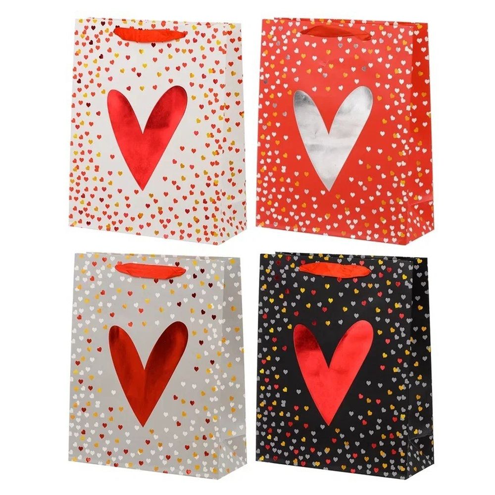 Подарочный пакет Basir, серия "Love", 26*10*32 см, ассорти Подарочный пакет Basir, серия "Love", 26*10*32 см, ассорти