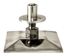 Опора регулируемая / пирамида хром D14 см, квадрат