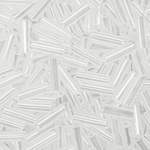 Японский бисер TOHO Bugle (стеклярус) 6mm (№141), жемчужный глянцевый