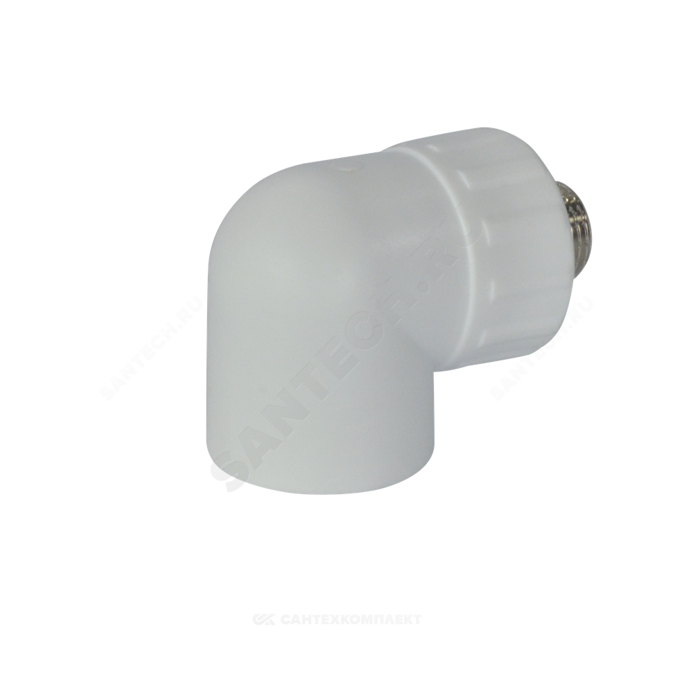Угольник PP-R комбинированный белый Дн 32х1" НР RTP (РосТурПласт) 10803