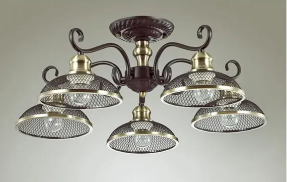 Люстра потолочная 5-ка 3472/5C LUMION кофе/золото/металл SALE