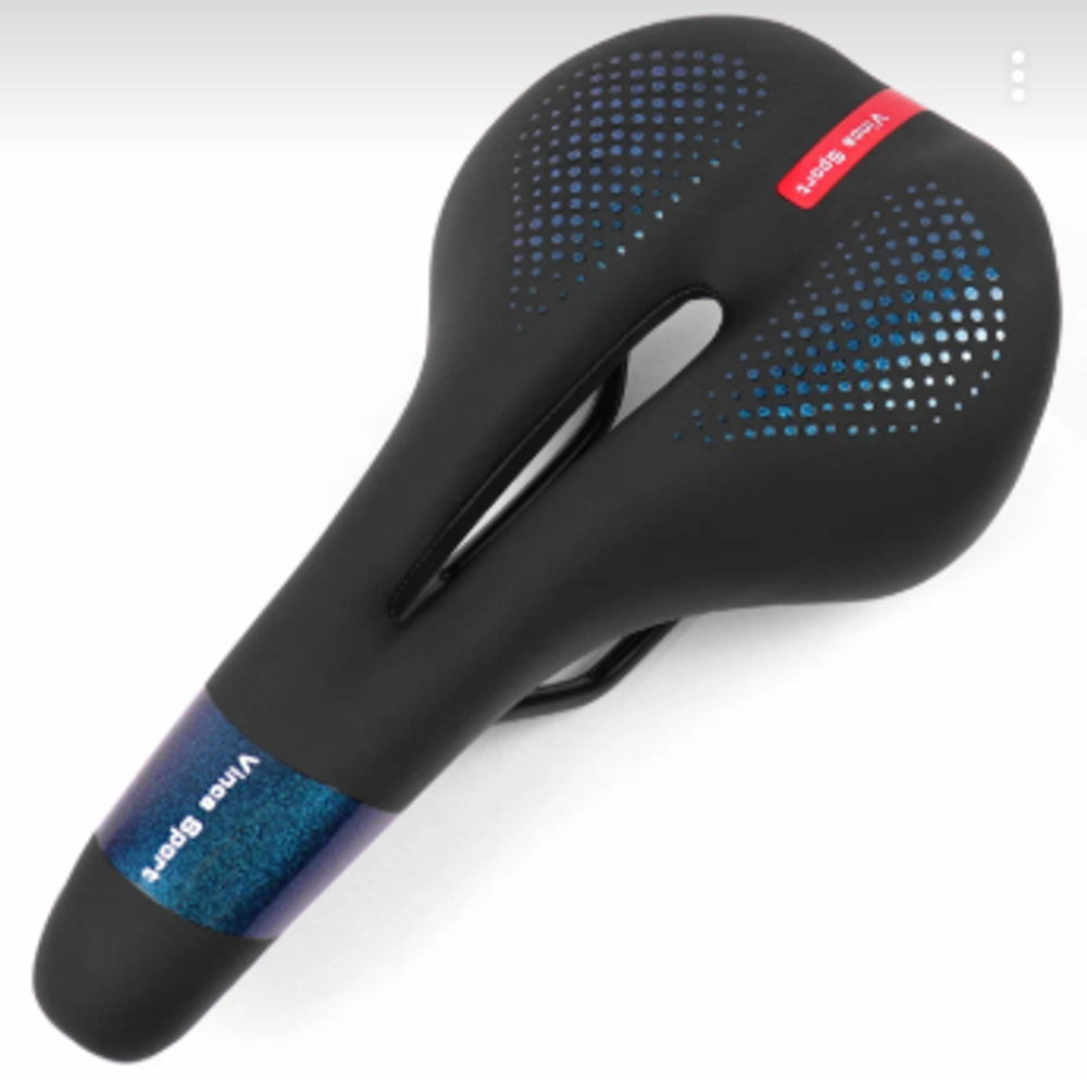 Седло комфортное, с памятью формы,275*145мм. черное, Vinca Sport VS 20 memory