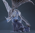 Сапфирон Ледяной змей world of warcraft wow Варкрафт frost wyrm undead dragon Коллекционная Фигурка Аниме