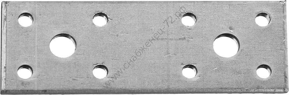 ЗУБР КП-2.0 100х35 х 2 мм, крепежная пластина, цинк (310236-100-35)