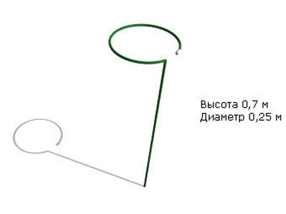 Опора для цветов d25см h1,2м Высокая