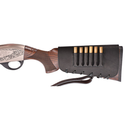 Патронташ на приклад для левшей к-7,62(9,3) 6 патронов, черный