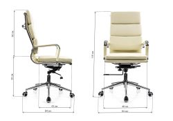 Компьютерное кресло Samora кремовое