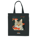 Сумка-шоппер 33*40см канвас, 1 отделение на молнии, с карманом "Несу рыбОв" (Meshu)