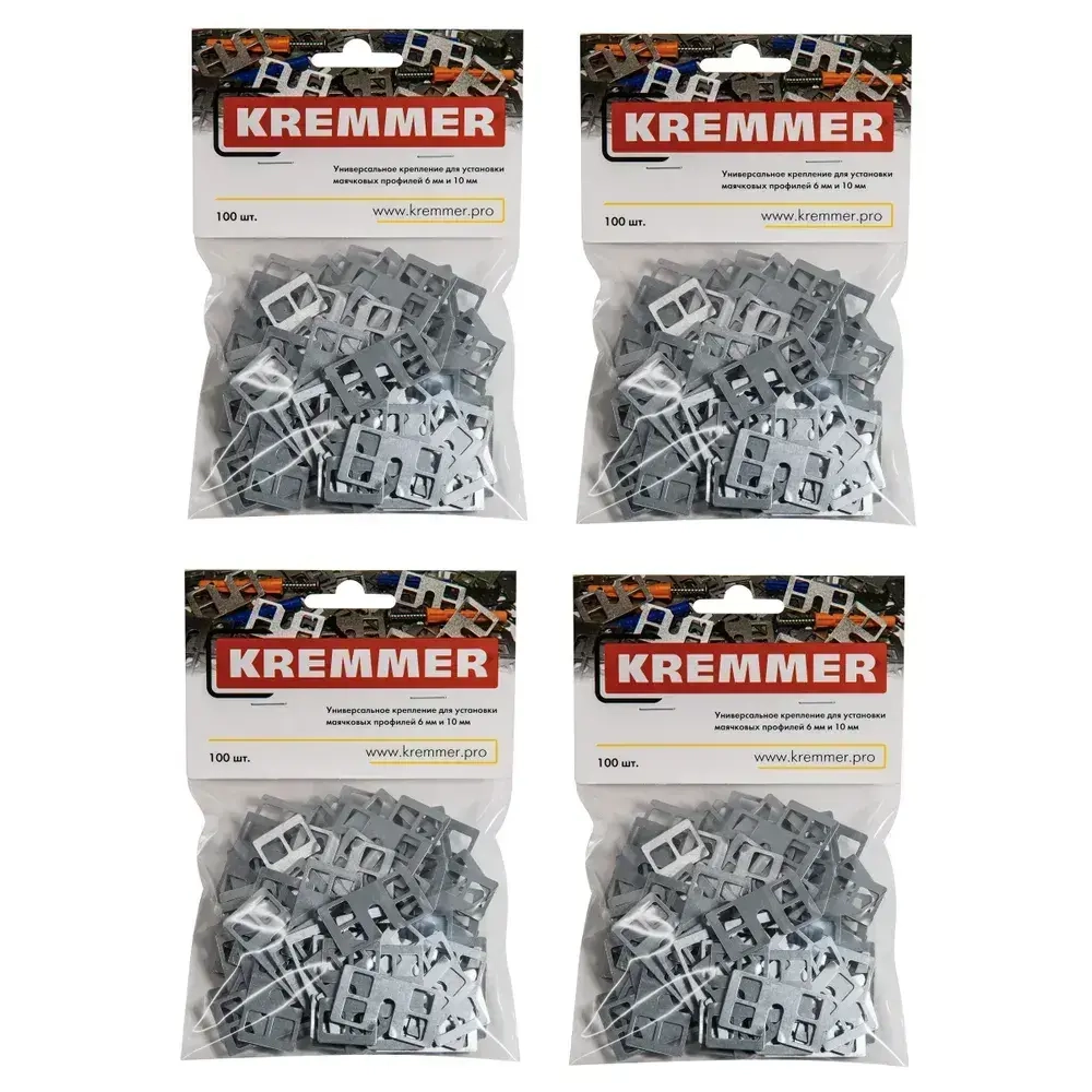 Крепления для штукатурных маяков КРЕММЕР, 400 шт
